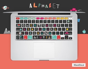 Cut keyboard Stickers Laptop keyboard Cover Vinyl MacBook keyboard Decal Air Skin kits Colorful MacBook Pro 15 Skin Decal touch bar 2017