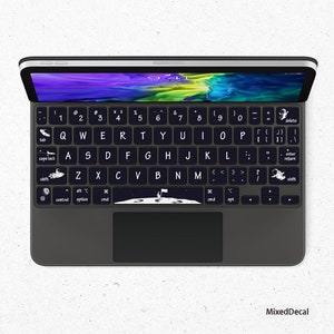 iPad Magic Keyboard Keys Skin iPad Pro 12.9 iPad Pro 11 Space Individual Stickers