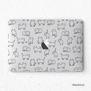 MacBook Air 13 Cats Decal MacBook Skin MacBook Retina 13 Sticker Mac Decal Protector Pro 15 2019 Skin Transparent Full Cover