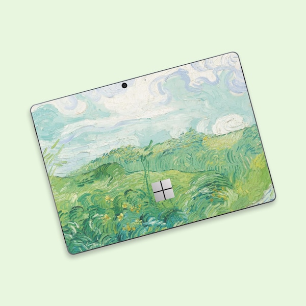 Impressionist Wheat field Surface Pro Protective Skin | Pastoral Scenery Surface Pro Decal | Nature Inspired Artistic Surface Pro Wrap
