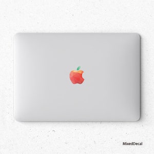 Rainbow Logo macbook sticker cover apple logo /macbook Retro  logo decal /macbook pro decal sticker/ MacBook Air Stickers