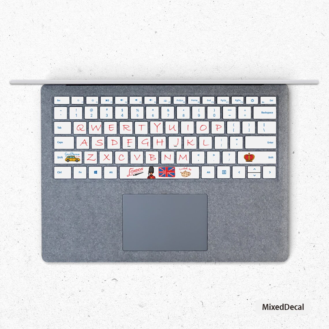London icons Surface Pro keyboard Keys Skin Surface Book Etsy