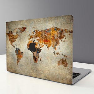 Map MacBook Pro Touch 16 Skin MacBook Air Cover MacBook Retina 12 Protective Vinyl skin Anti Scratch Laptop Top and Bottom Cover