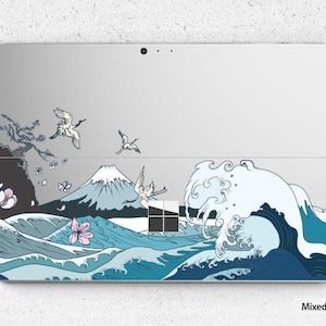 Adesivo Surface Pro 7 Skin Microsoft Surface Pro 6 Blue Sea Full Transparent Decal Adesivo Surface Pro 4 Adesivo de decalque de superfície de pele traseira de laptop