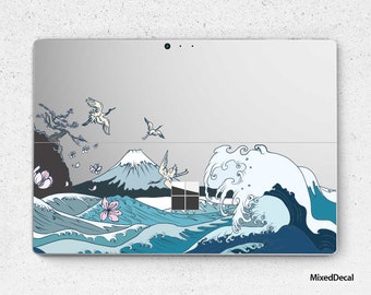 Surface Pro 7-skin Microsoft Surface Pro 6 Blue Sea Heltransparent dekal Surface Pro 4-klistermärke Laptop-baksidesskin ytdekalklistermärke