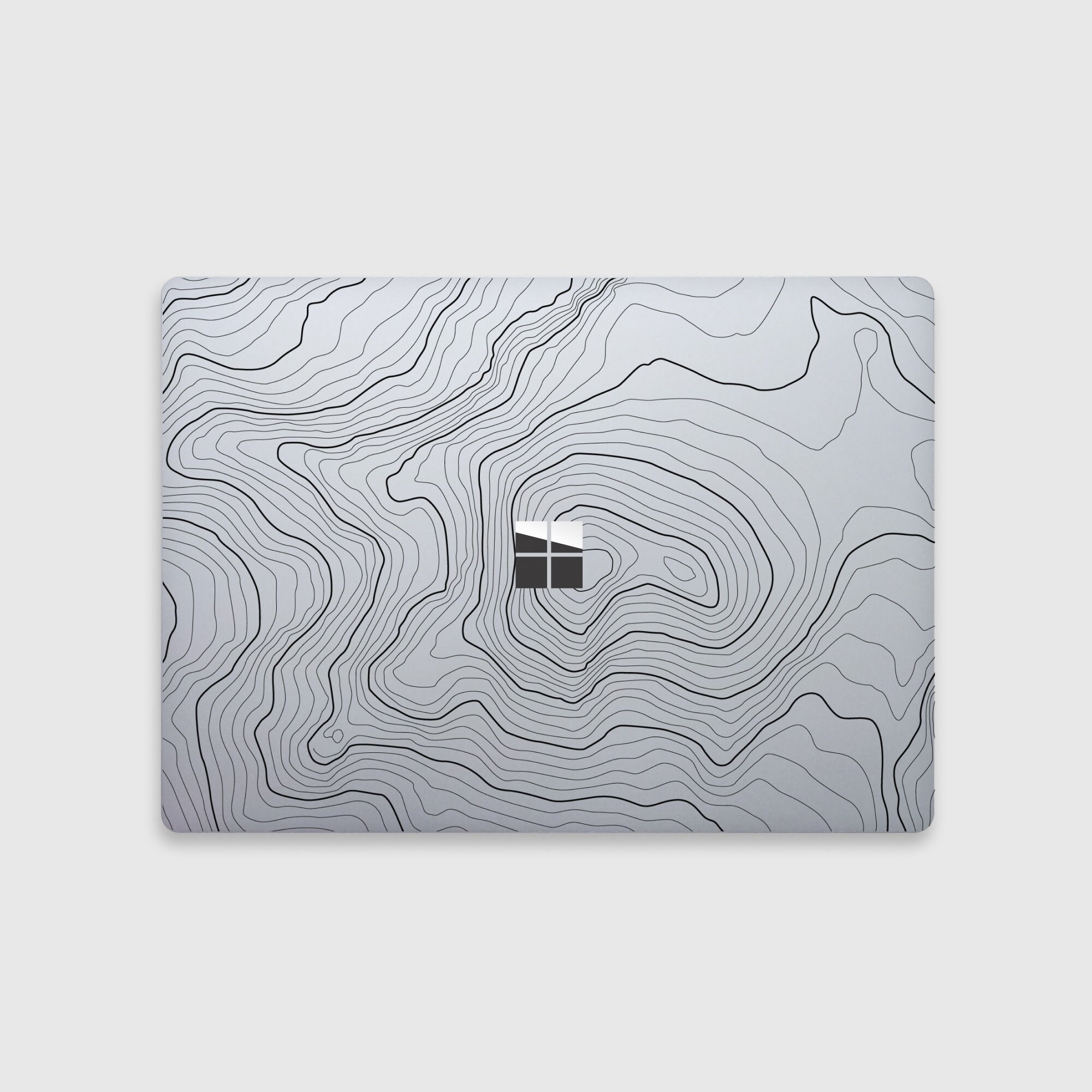 Topography Map Decals Topographic Map Transparent Surface Laptop Skin|minimalist Terrain ...