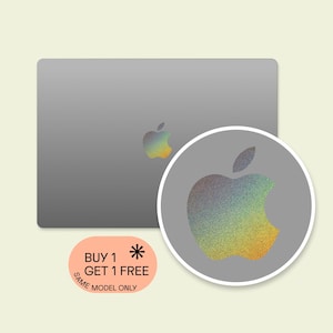 Solid Color MacBook logo sticker Apple logo sticker macbook Retro  logo decal /macbook pro decal sticker/ MacBook Air Stickers