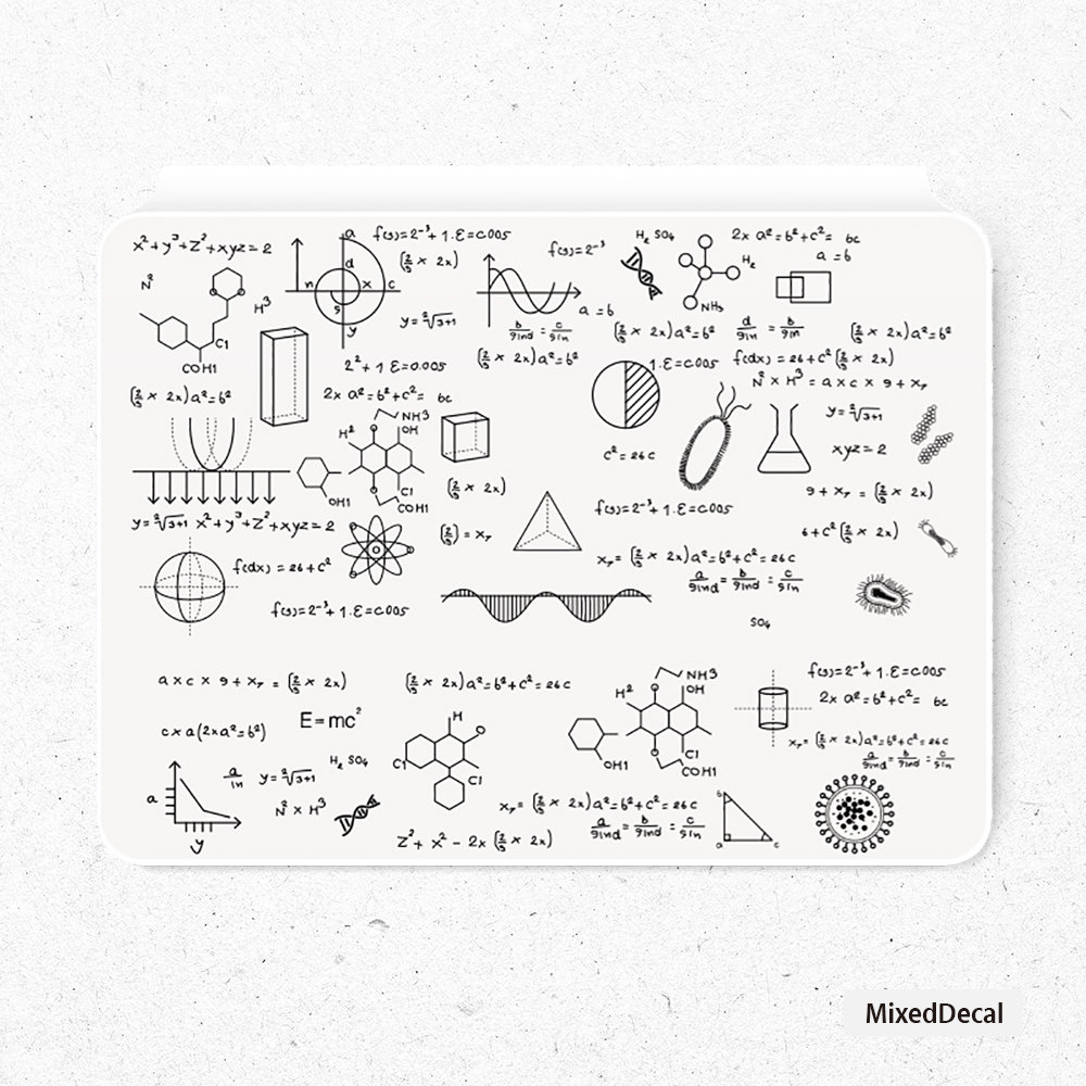 Formula Clear Vinyl Skin Sticker For Apple Magic Keyboard Ipad Etsy Israel