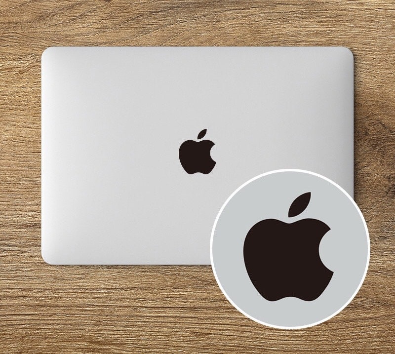 Sticker Apple Old School Ancien logo pour MacBook et iMac