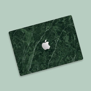 Emerald Marble MacBook Protective Skin | Verdant Luxury MacBook Air Decal | Green Onyx MacBook Air Skin | Verde Marble Texture Laptop Skin