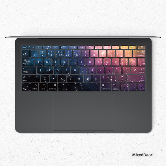 MacBook Keyboard Skin MacBook Air Keyboard Keys Skin MacBook Pro 16 Stickers  MacBook Individual Keyboard Key Rainbow Skin 