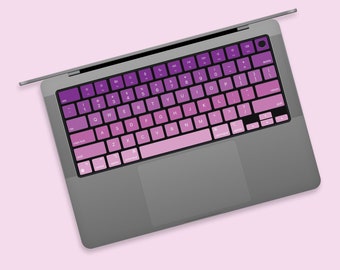Veranderende paarse toetsenbordstickers Laptop toetsenbord Cover Vinyl MacBook toetsenbord Sticker MacBook Air kits MacBook Pro 16 Skin MacBook Pro sleutels