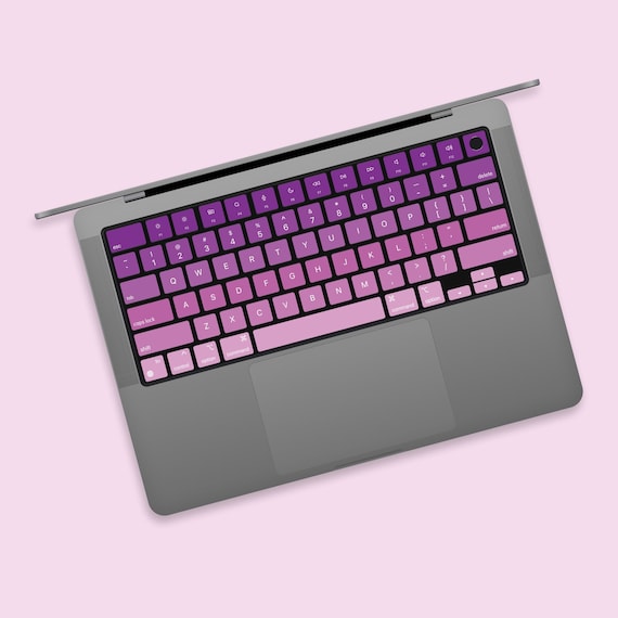 Stickers clavier violet à langer Housse de clavier en vinyle Sticker clavier  MacBook Kits MacBook Air Skin MacBook Pro 16 touches MacBook Pro -   France