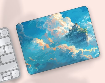 Flying Castle Apple Magic Trackpad Skin | Ghibli Style Magic Trackpad Protective Cover | Japanese Art Hand-Draw Magic Trackpad Decal, Wrap