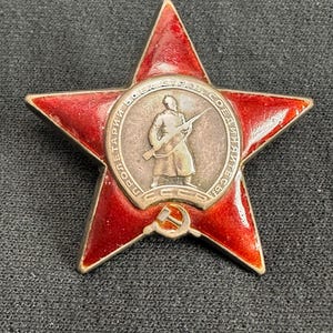 WWII WW2 Russian Order of the Red Star Award Free Shipping