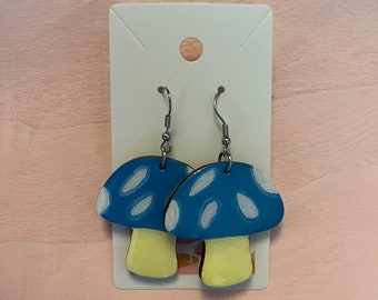 Mushroom dangle earrings