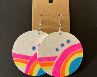 Circle Rainbow Earrings