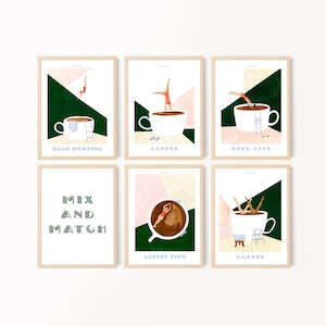 Guten Morgen Kaffee Taucher Poster, Guten Morgen Kaffee Taucher, Retro Taucher Kunst, Küchen Wandkunst, Kaffee Station Kunst, Art Deco Drucke, Kaffee Liebhaber Geschenke