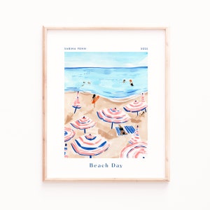 Beach Print, Ocean Wall Art, Sea Prints, Tropical Wall Art, Coastal Home Decor, Summer Giclee Art Prints, Trendy Vibrant Wall Art, Bathroom