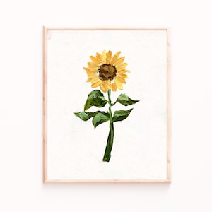 Sonnenblume Wand Kunst, Sonnenblume Druck, Sonnenblume Drucke Wandkunst, Blumen Malerei, Florale Drucke, Florale Wandkunst, Wohnzimmer Druck