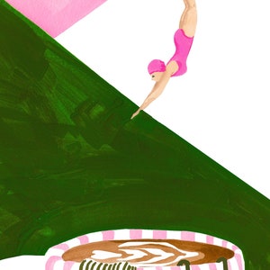 SHINERING Poster Coffee Diver Su Tela, Stampa Alla Moda Per La Cucina