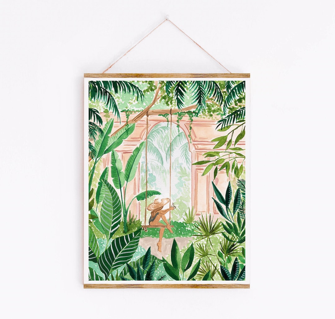 NymphFable Affiche de Décoration Murale Botanique Verte | FindTheDeal NymphFable Affiche de Décoration Murale Botanique Verte | FindTheDeal