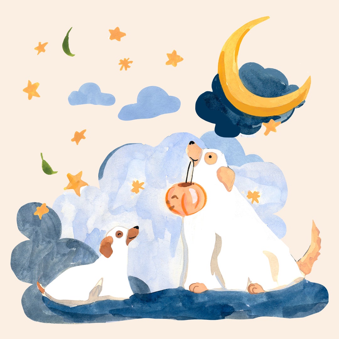 Printable Halloween Dogs Print, Square Wall Art, Halloween ...