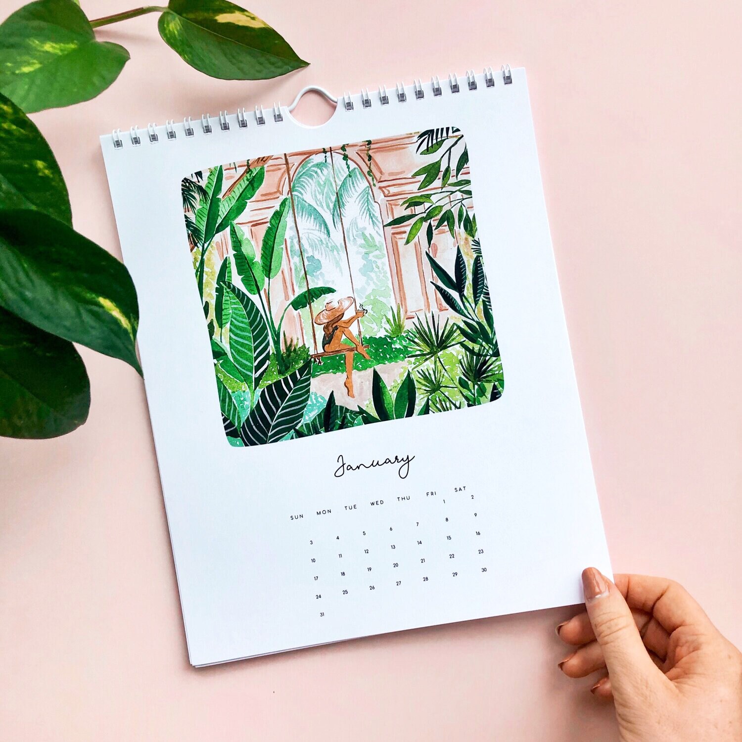 2021 Monthly Calendar Topical Dreams Wall Calendar by Sabina | Etsy