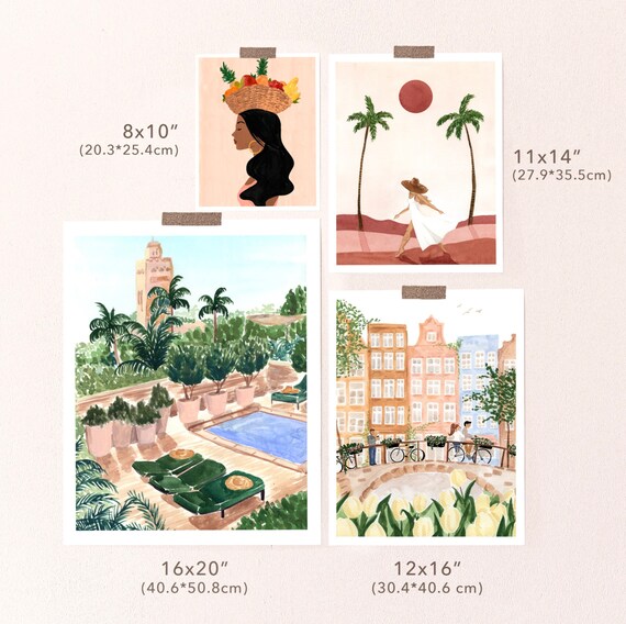 JON ONGKIEHONG 「 PLACE DE COSTA RICA」アート Costa Rica Watercolor Art Print, Nacascolo Beach - Etsy