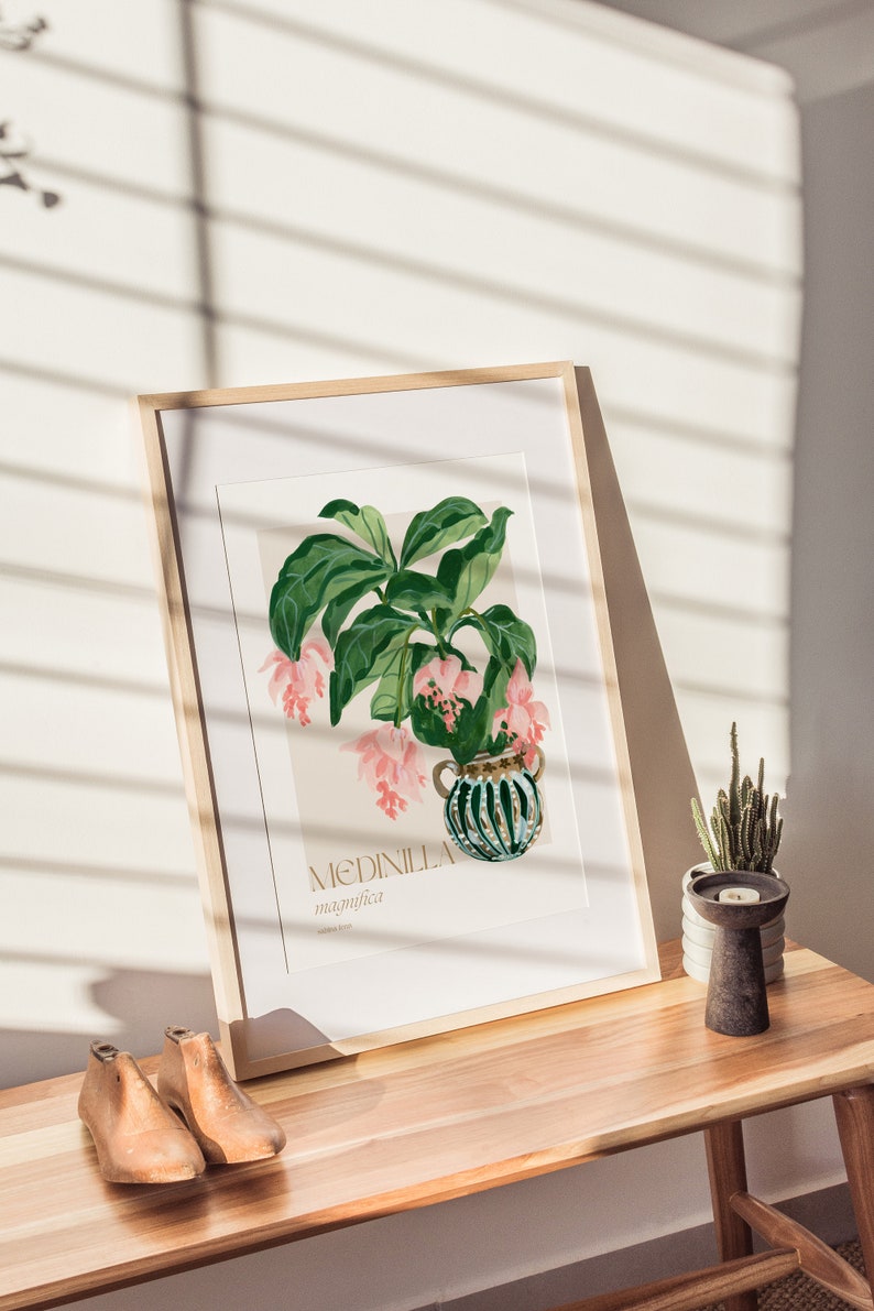 Exquisite Blooms: Medinilla Magnifica Art Print Botanical Beauty for Home Decor image 5