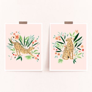 Cheetah Watercolor Art Print: Sabina Fenn Animal Illustration