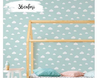 Clouds Wallpaper,Removable Wallpaper, Wallpaper, Peel and Stick Wallpaper, Self adhesive Wallpaper