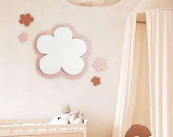 Acrylic Flower Nursery Mirror, Daisy Playroom Decor