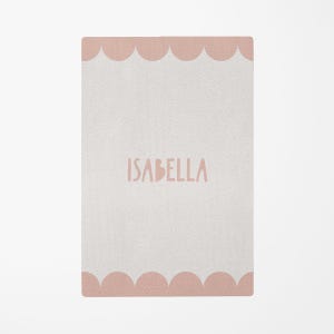 Scallop Baby Play Mat, Nursery Decor, Custom Name
