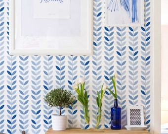 Carta da Parati Foglie Vintage-Carta da Parati Adesiva-Carta Adesiva-Carta Autoadesiva-Rimovibile-Adesivi Murali