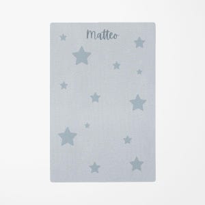 Stars Playmat, Nursery Mat, Playroom Rug, Customizable Name Mat, Play Mat Foam