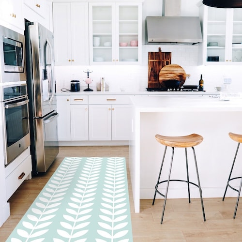 Tiles Kitchen Rug Linoleum Rug Vinyl Carpet Pvc Mat Etsy