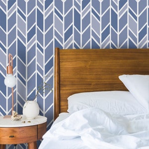 Herringbone Wallpaper, Peel and Stick Wallpaper