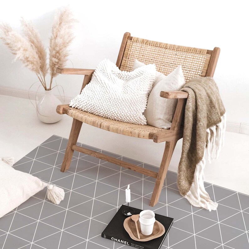 Triangles Vinyl Rug Vinyl Carpet Pvc Mat Kitchen Rug - Etsy