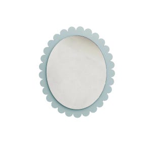 Colorful Acrylic Mirror for Kids, Scalloped Edge Mirror, Oval Wall Mirror for Nursery, Decorative Mirror for Children’s Room, Cute Mirror image 5