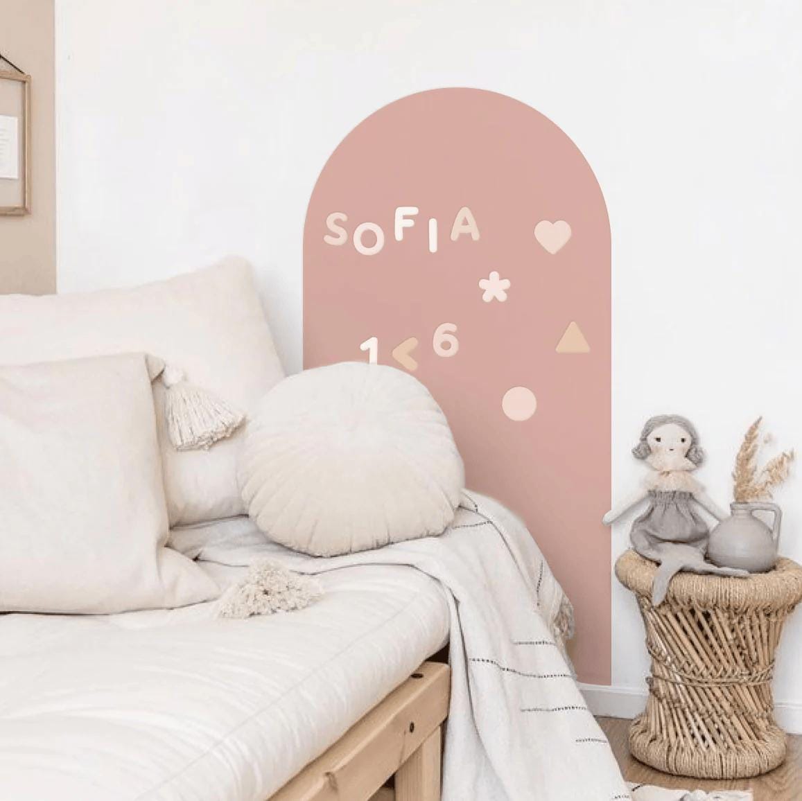 Warasee Magnetic Wall Decal Arch: 31" X 39" Magnetic Chalk Board Sticker -for Kids