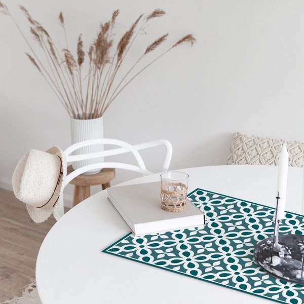 Teal Table Mats Etsy