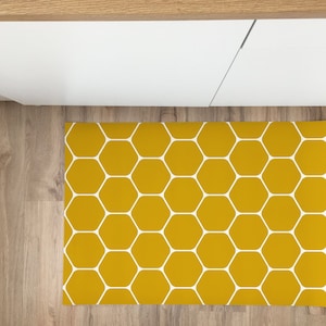 Honeycomb Vinyl Rug, Vinyl Carpet, Pvc Mat, Kitchen Rug