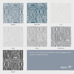 Geometric Vinyl Floor Mat, Washable Kitchen Rug, Entryway Runner, Grey PVC Home Decor image 9