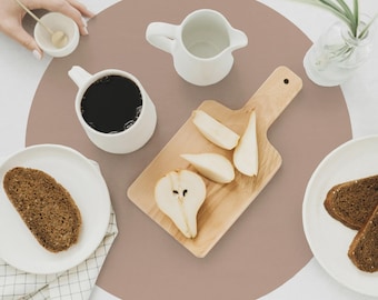 Solid Color Vinyl Placemats, Table Mat, Washable Dining Placemats, Modern Table Setting, Anti-Stain Kitchen Placemats