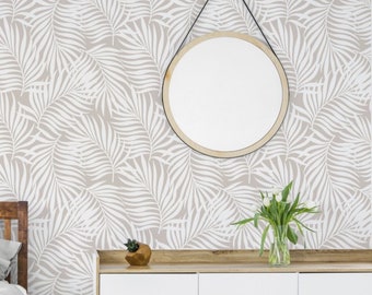 Tropische Blätter Selbstklebend Tapete, Tapete, Abnehmbare Tapete, Polka Dots, Kindergarten Tapete, Vintage Wallpaper