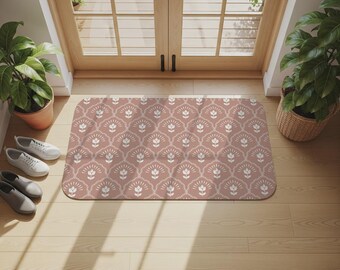 Toilet Floor Mat, Indoor Doormat, Non Slip Doormat, Hallway Entrance Mat, Floral Doormat, Absorbent Floor Mat, Back Door Mat, Entrance Mat