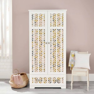 Carta da Parati Foglie Vintage Multicolor