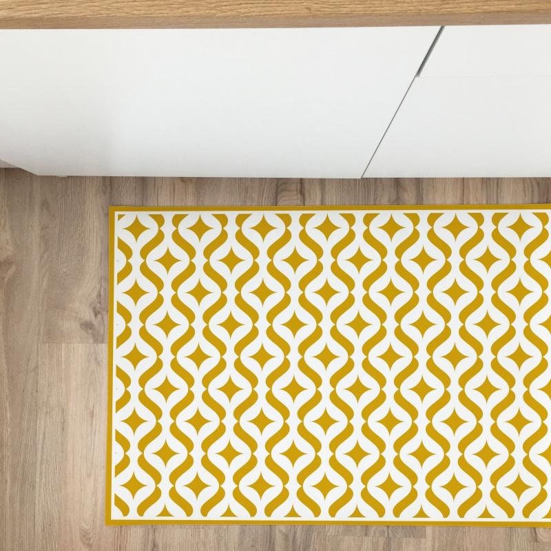Vinyl Rug Mat Modern Vinyl Rug, Vinyl Carpet, Pvc Mat, Kitchen Rug - Etsy