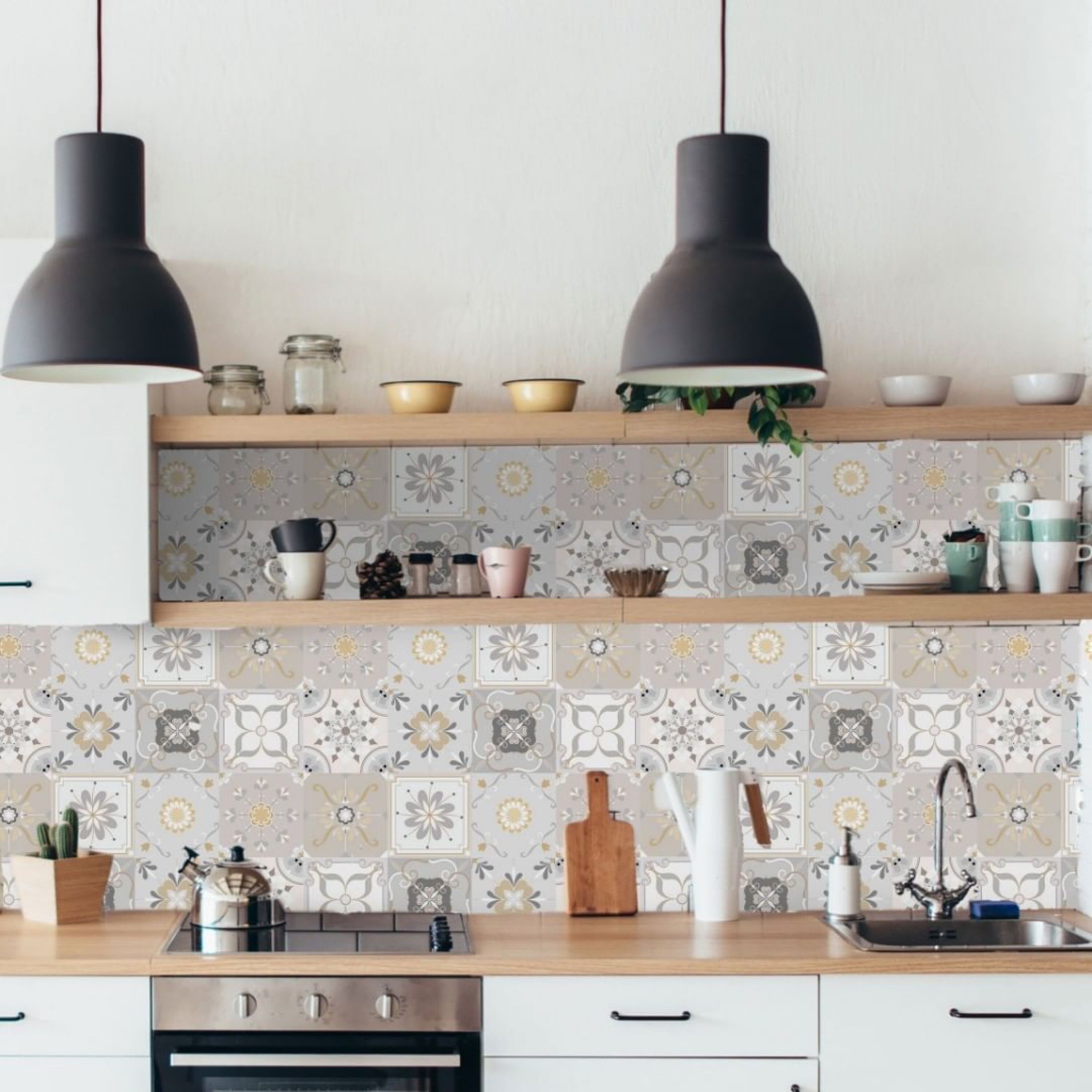 6 X Words For Bathroom Tile Stickers Decals Kitchen Wall Vinyl Waterproof Tiles 